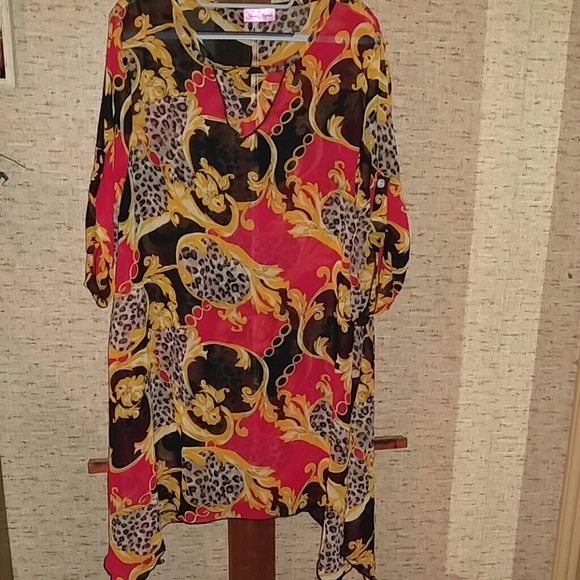 seven karats Tops - Size 2x sheer tunic